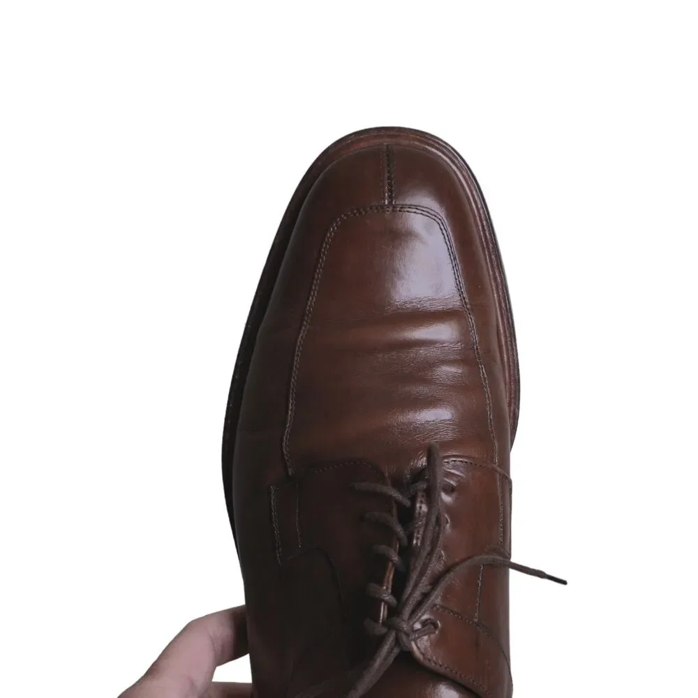 Mezlan Fiore Made in Spain Black Leather Split Toe Derby Dress Shoes Men's 9.5W